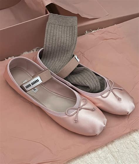 These Miu Miu Satin Ballet Flats Are About to Go Viral 